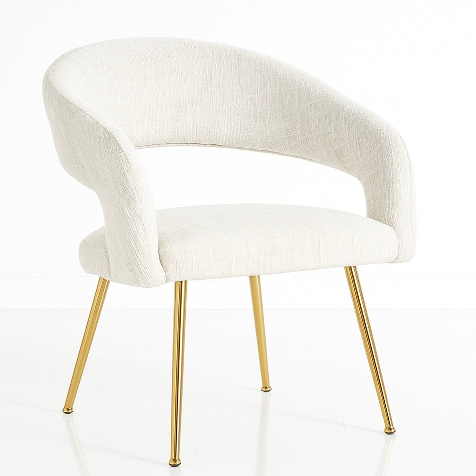 Embrace Gold-Leg Accent Dining Chair
