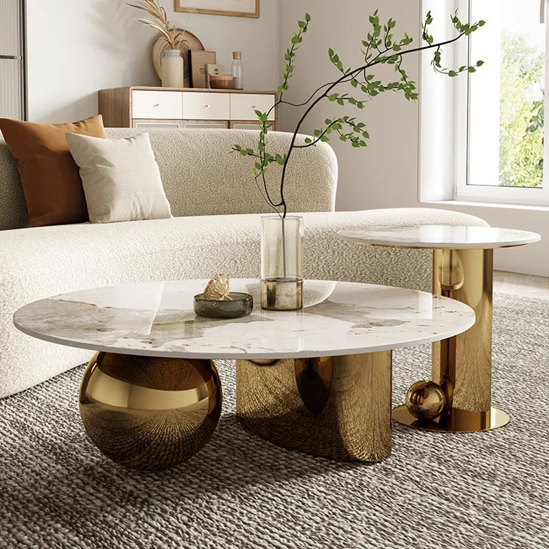 Olive Coffee Table And Side Table Set