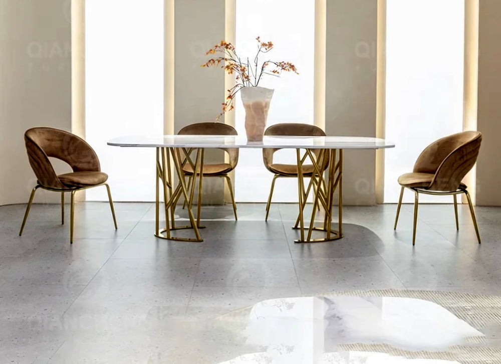 Oslo Marble Top Dining Table
