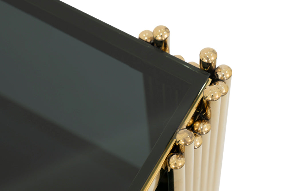 Bali Console Table Gold Frame