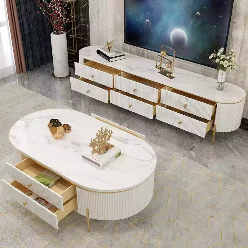 Aurora Coffee Table and Plasma stand Lounge Set