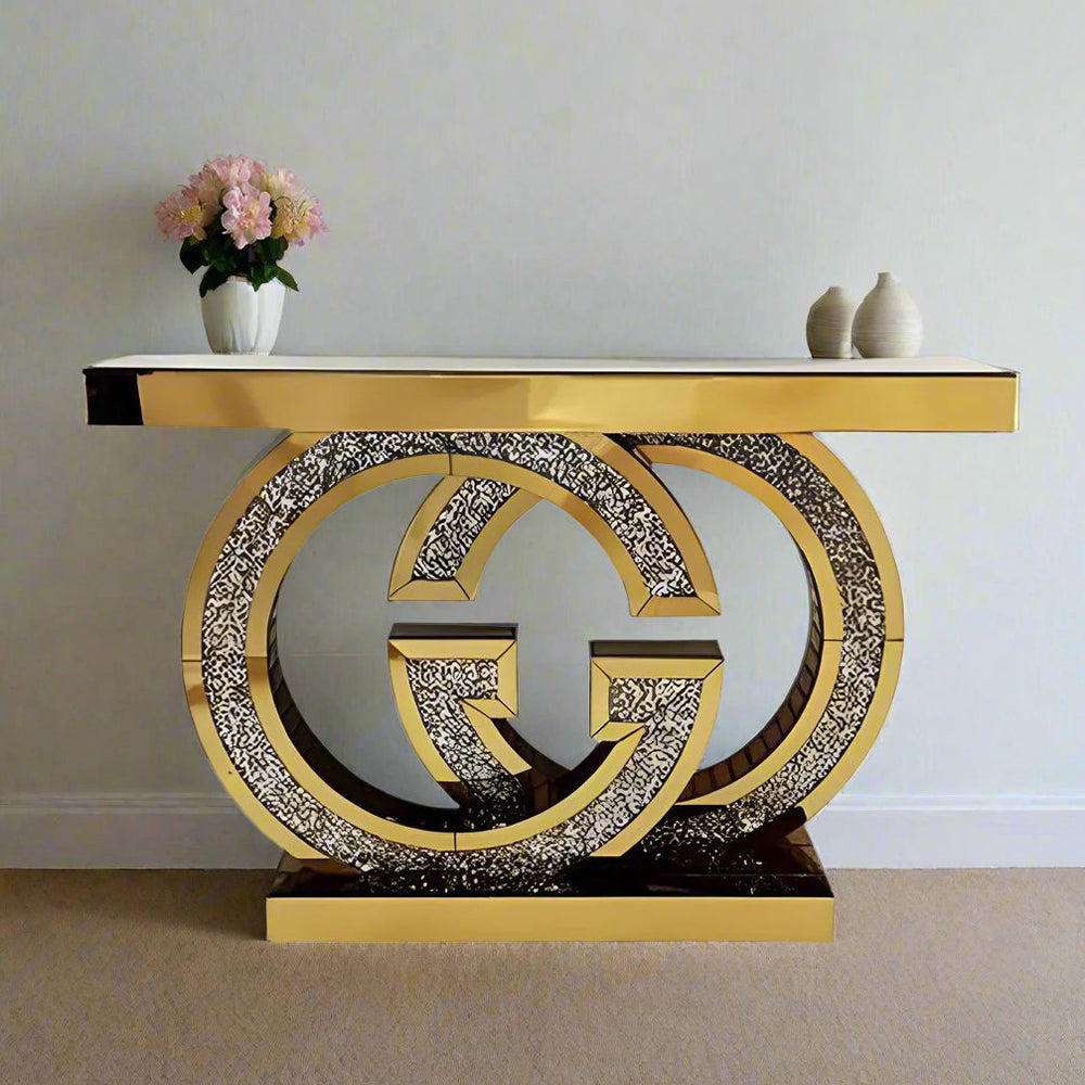 Gucci Design Console Table - Rosegold