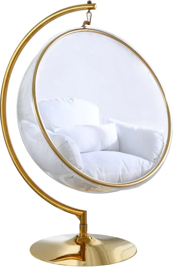 Luna Acrylic Swing- Gold Sale