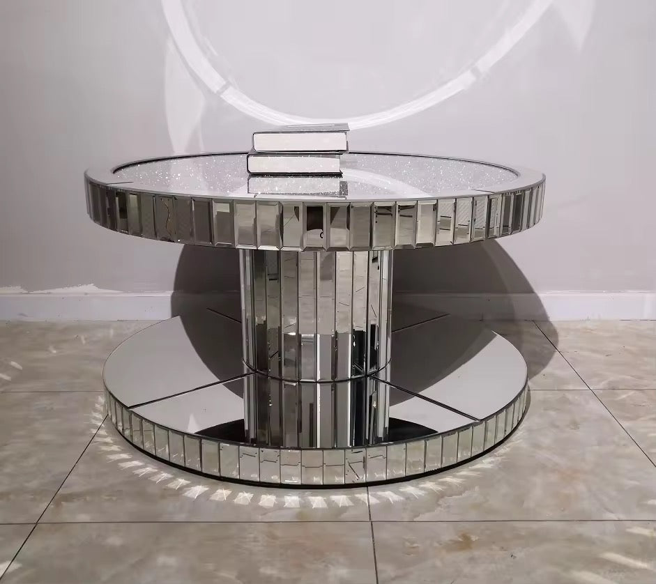 Kato Crushed Diamond Coffee Table - Silver