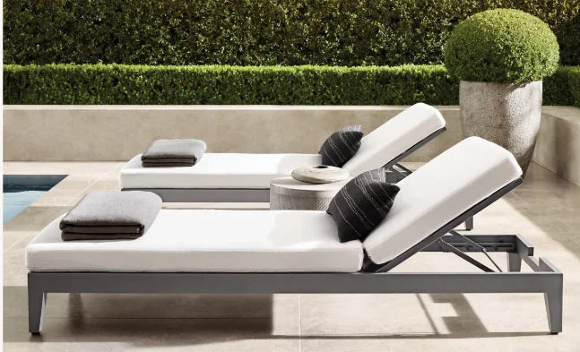 DecorMama Portofino Aluminum Adjustable Chaise