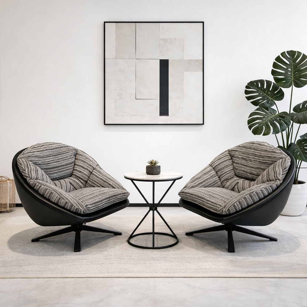 Dahlia Stripe Cocoon Lounge Chair