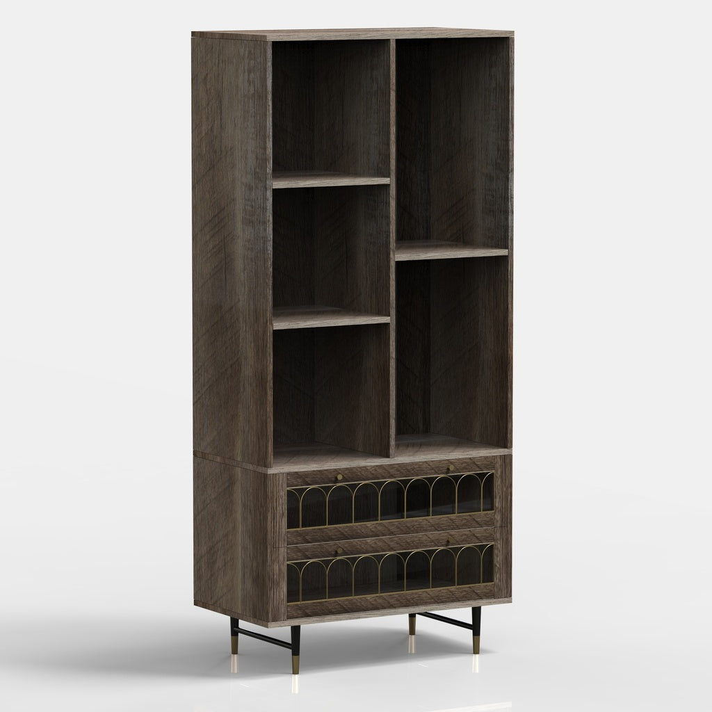 DecorMama Mariano Rustic Shelf