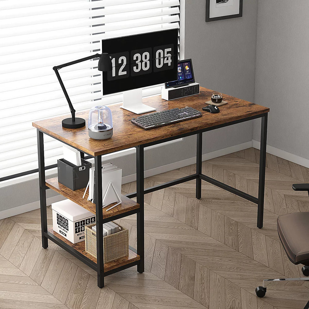 Orena Computer Desk With 2 Adjustable Shelves
