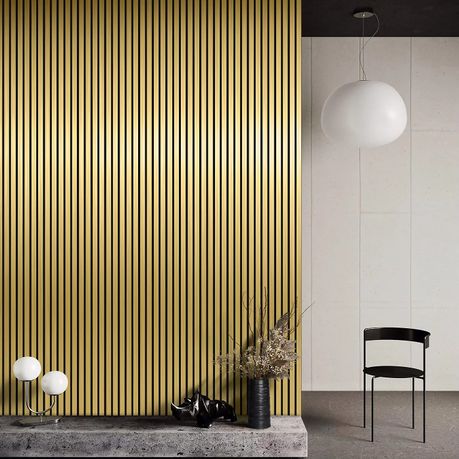 DecorMama® WPC Fluted Wall Panel — Light Grey (Single)