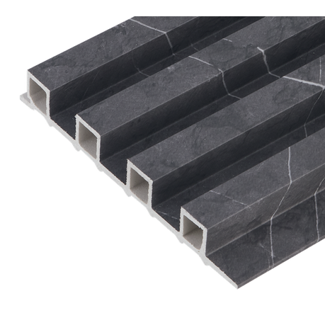 DecorMama® WPC 3D Slat Wall Cladding — Driftwood