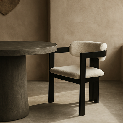 DecorMama Zen Boucle Dining Chair