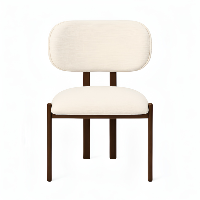 DecorMama Luna Accent Dining Chair – angle 2 on white