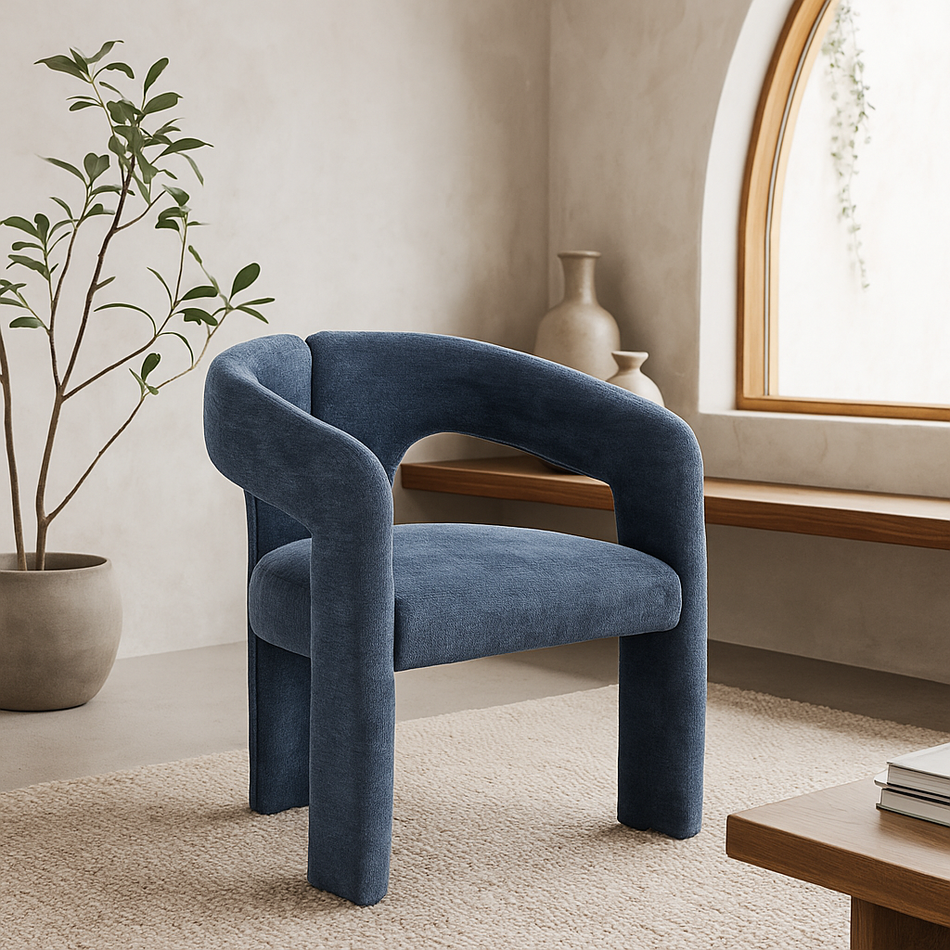DecorMama Gevani Fabric Dining Chair