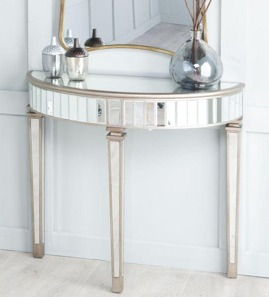 Arc Mirrored Console Table