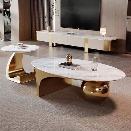 Ovala Coffee And Side Table