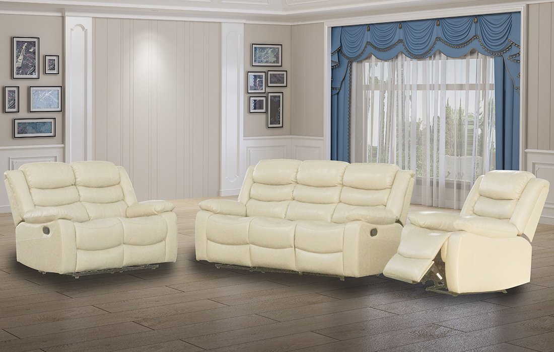 Rollie Recliner Sofa- 3pcs set