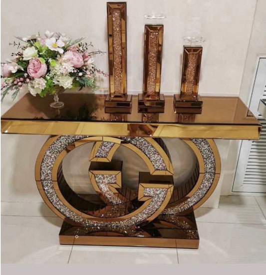 Gucci Design Console Table - Rosegold