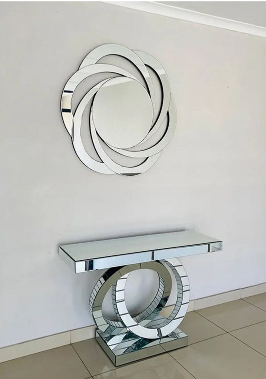 Cosmos Console Table and Mirror Set