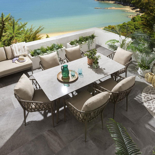 Greench Dining Set - 6 Seater