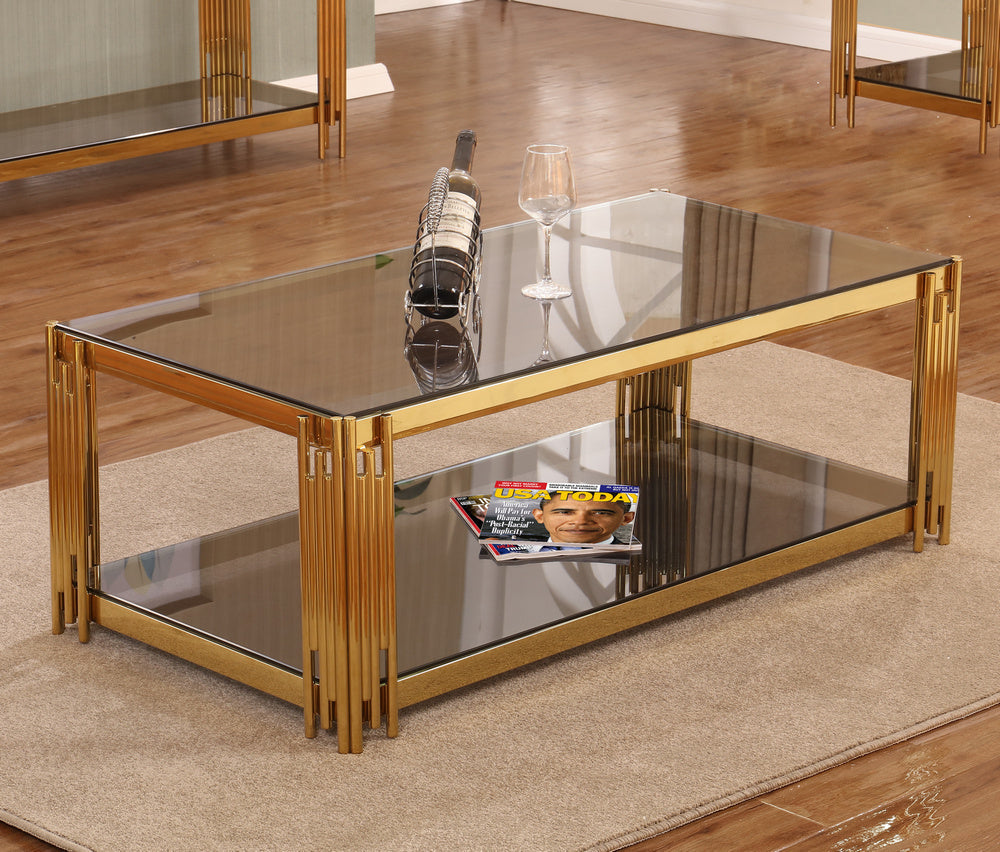 Sydney Coffee Table - Gold Frame