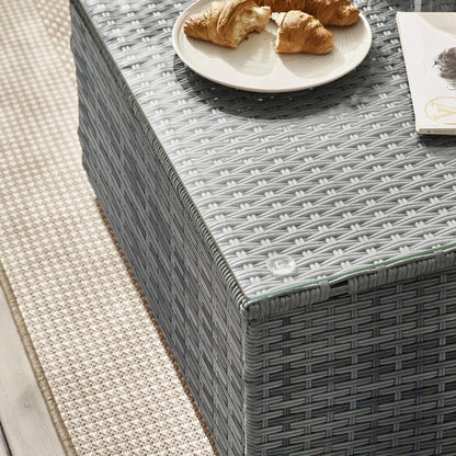 Houston 6 Seater Rattan Lounge Set with Coffee Table