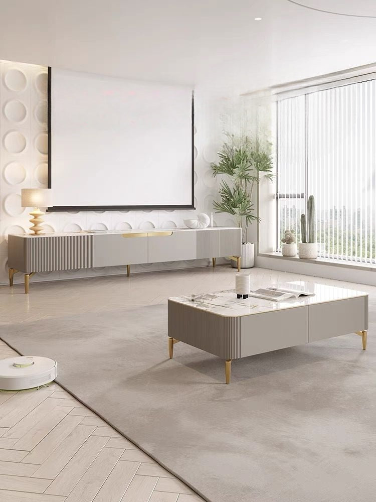 Ferucio Plasma And Coffee Table
