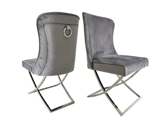 Aveon Ring Dining Chair - Silver Frame