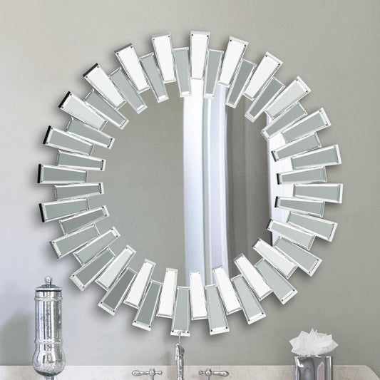 Silver Sunburst Mirror