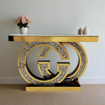 Gucci Design Console Table - Rosegold