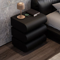 DecorMama Vanity Bedside Table – Black – room setting