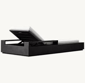 DecorMama Marbella Aluminum Adjustable Chaise