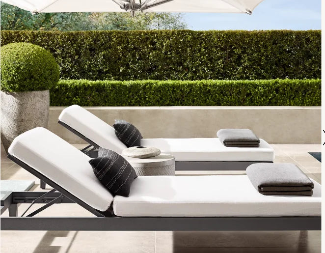 DecorMama Portofino Aluminum Adjustable Chaise