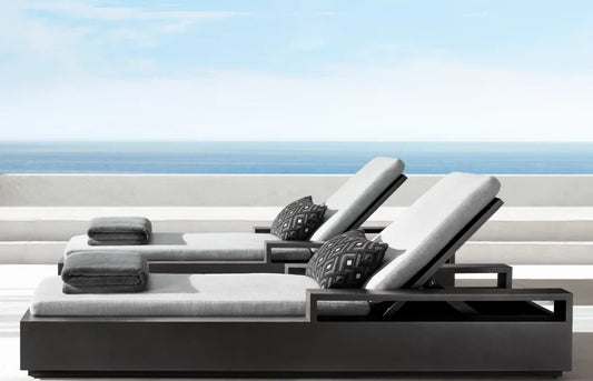DecorMama Marbella Aluminum Adjustable Chaise