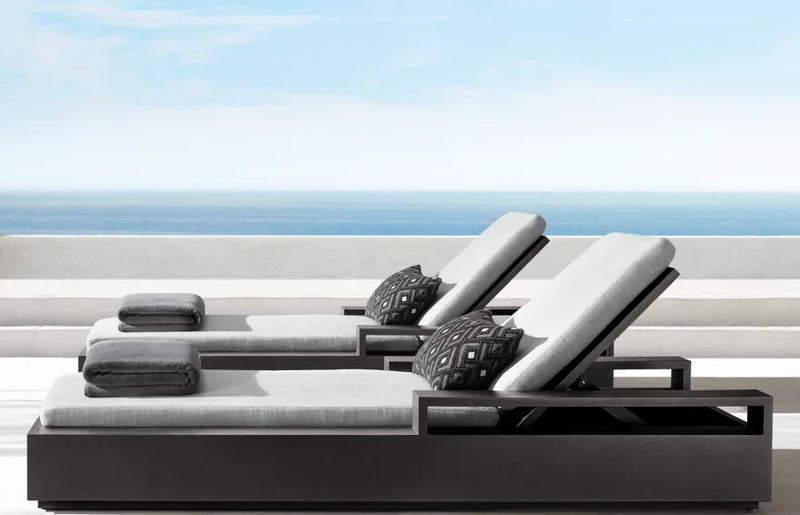 DecorMama Marbella Aluminum Adjustable Chaise