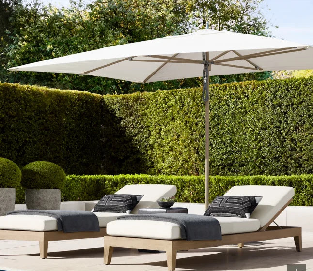 DecorMama Balmain Teak Adjustable Chaise