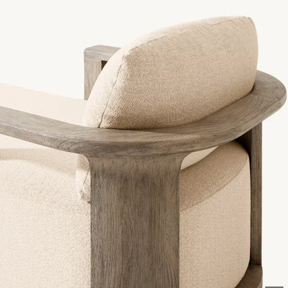 DecorMama Catania Teak Chaise Lounge
