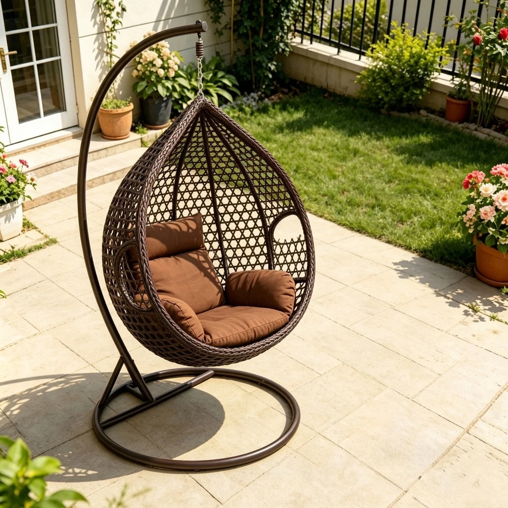The Horizon Espresso Hanging Chair