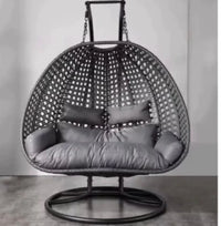 DecorMama Grand Haven Two-Seater Swing Chair – room setting