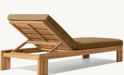 DecorMama Marbella Teak Adjustable Chaise