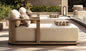 DecorMama Catania Teak Chaise Lounge