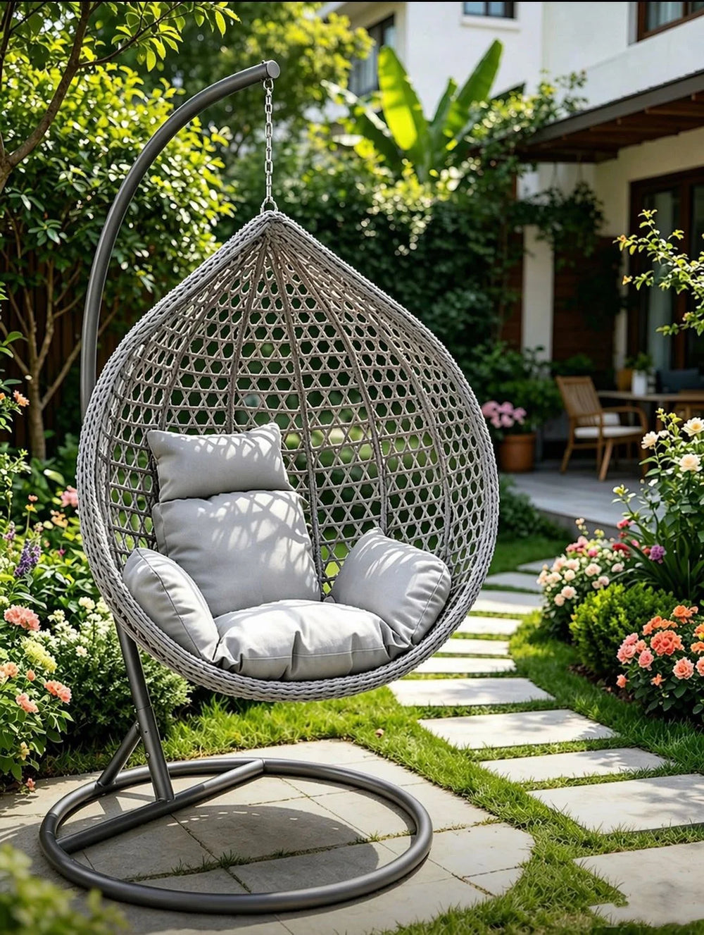 The Serene Teardrop Hanging Chair