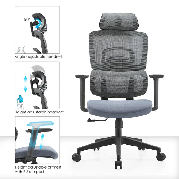 DecorMama Avayah High Back Ergonomic Office Chair