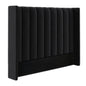 DecorMama Nu Dekor - Camilla Velvet Paneled Tufted Headboard