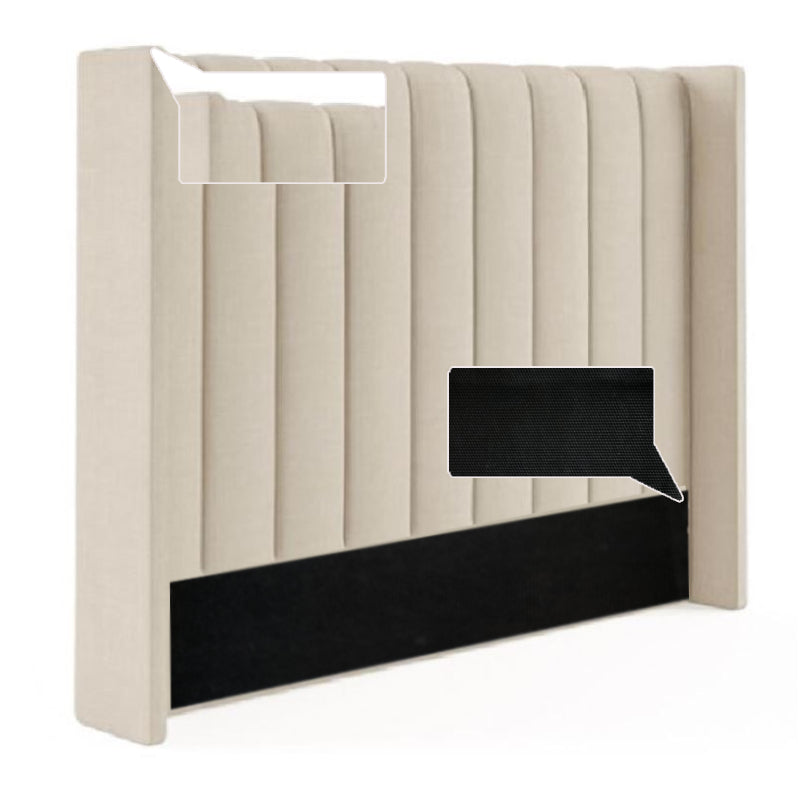 DecorMama Nu Dekor - Camilla Velvet Paneled Tufted Headboard