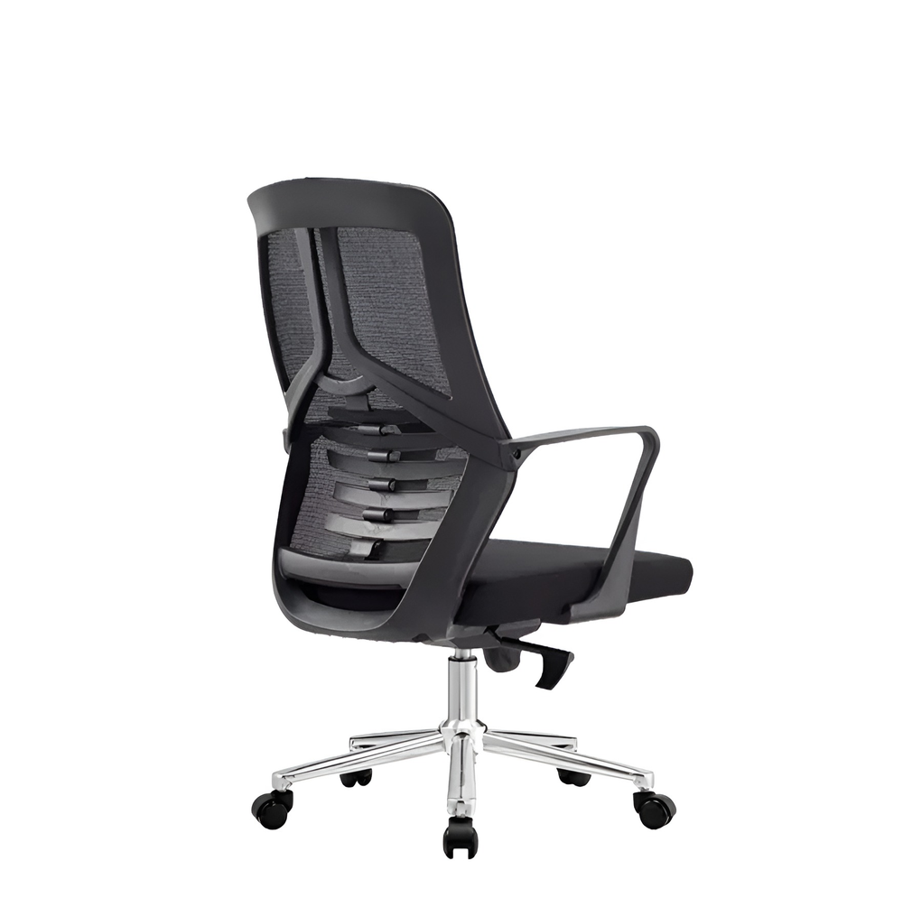 DecorMama Celia Office Chair – angle 3 on white