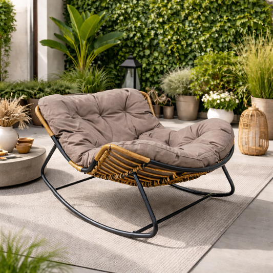 Cleo Rattan Rocking Chair