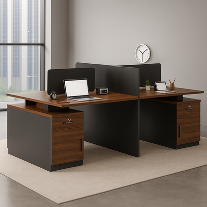 DecorMama Quadra Office Workstation Desk