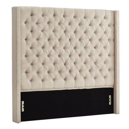 DecorMama Luxe Button Headboard - Normal Fabric