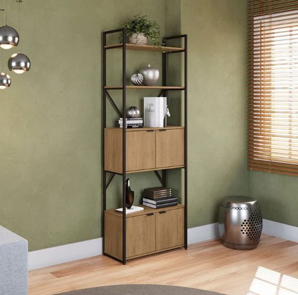 DecorMama Marshall High Book Shelf