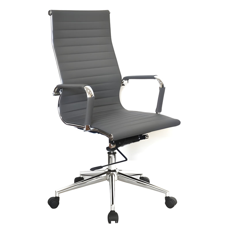 DecorMama Molly Swivel Office Chair – angle 2 on white